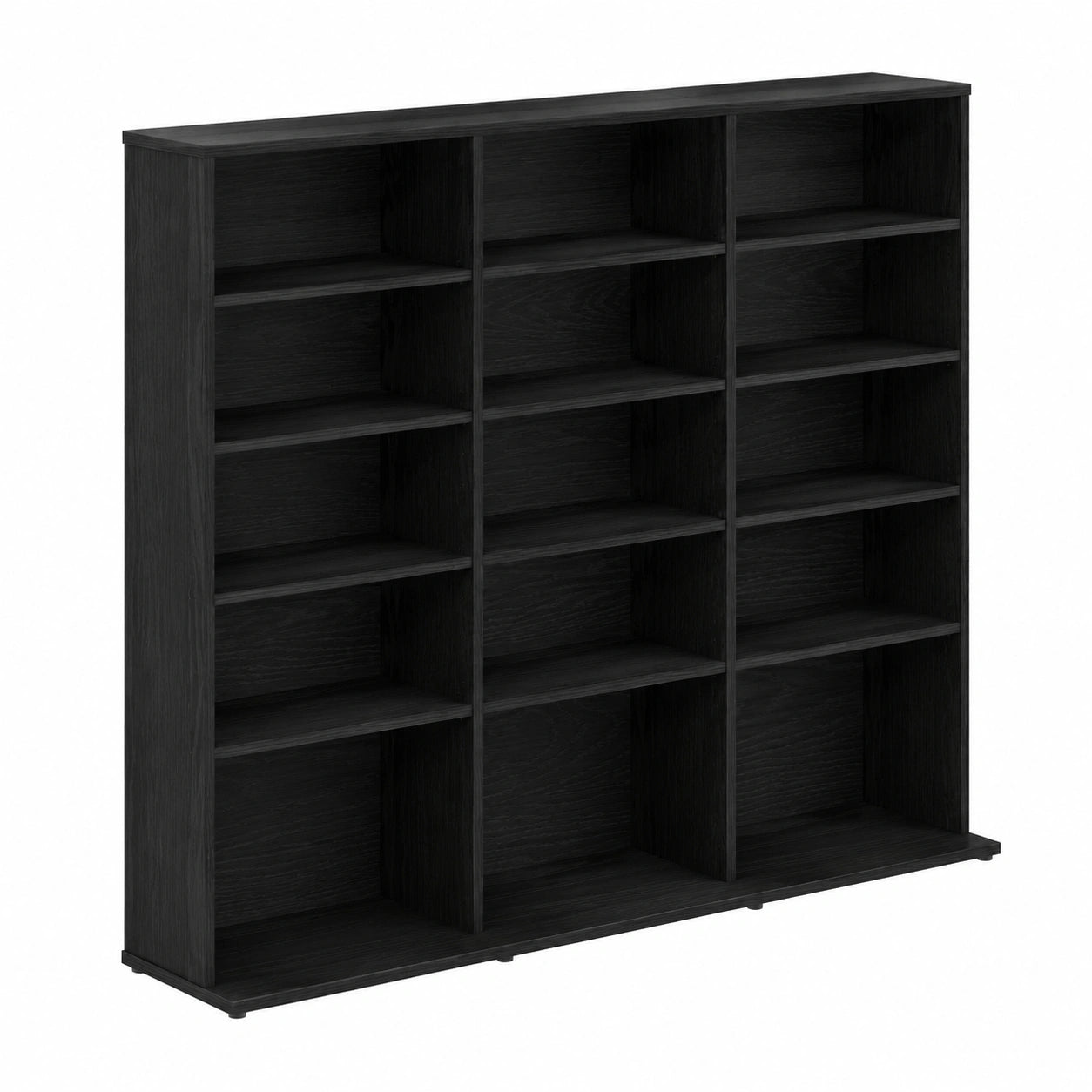 vidaXL CD-Regal in Schwarzer Eiche 100x23x89,5 cm Spanplatte