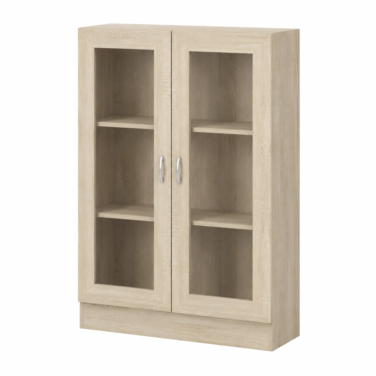 Willood Holzwerkstoff Vitrinenschrank in Sonoma-Eiche 82,5x30,5x115 cm