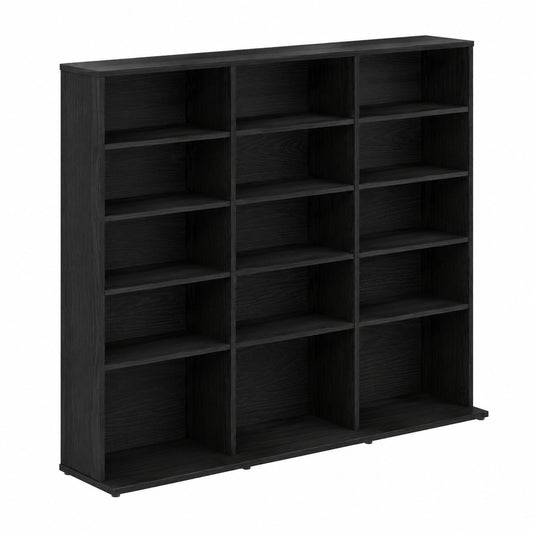 vidaXL CD-Regal in Schwarzer Eiche 100x23x89,5 cm Spanplatte