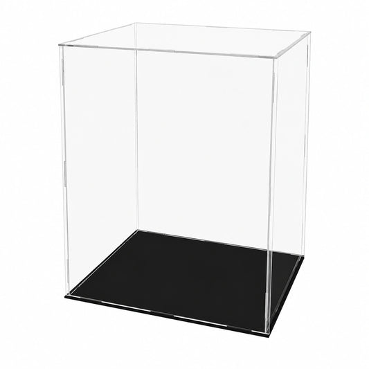 Belle Vous Klare Acryl-Vitrine – Große 25x20x30cm Präsentationsbox – Staubdichter Schaukasten für Actionfiguren & Sammlerstücke – Quadratische Acryl-Vitrine