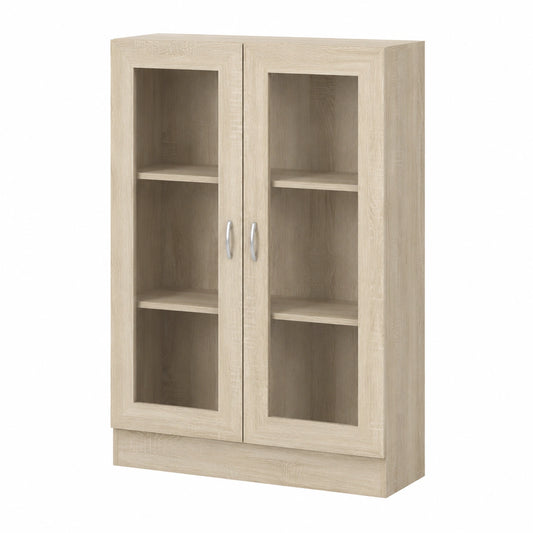 Willood Holzwerkstoff Vitrinenschrank in Sonoma-Eiche 82,5x30,5x115 cm
