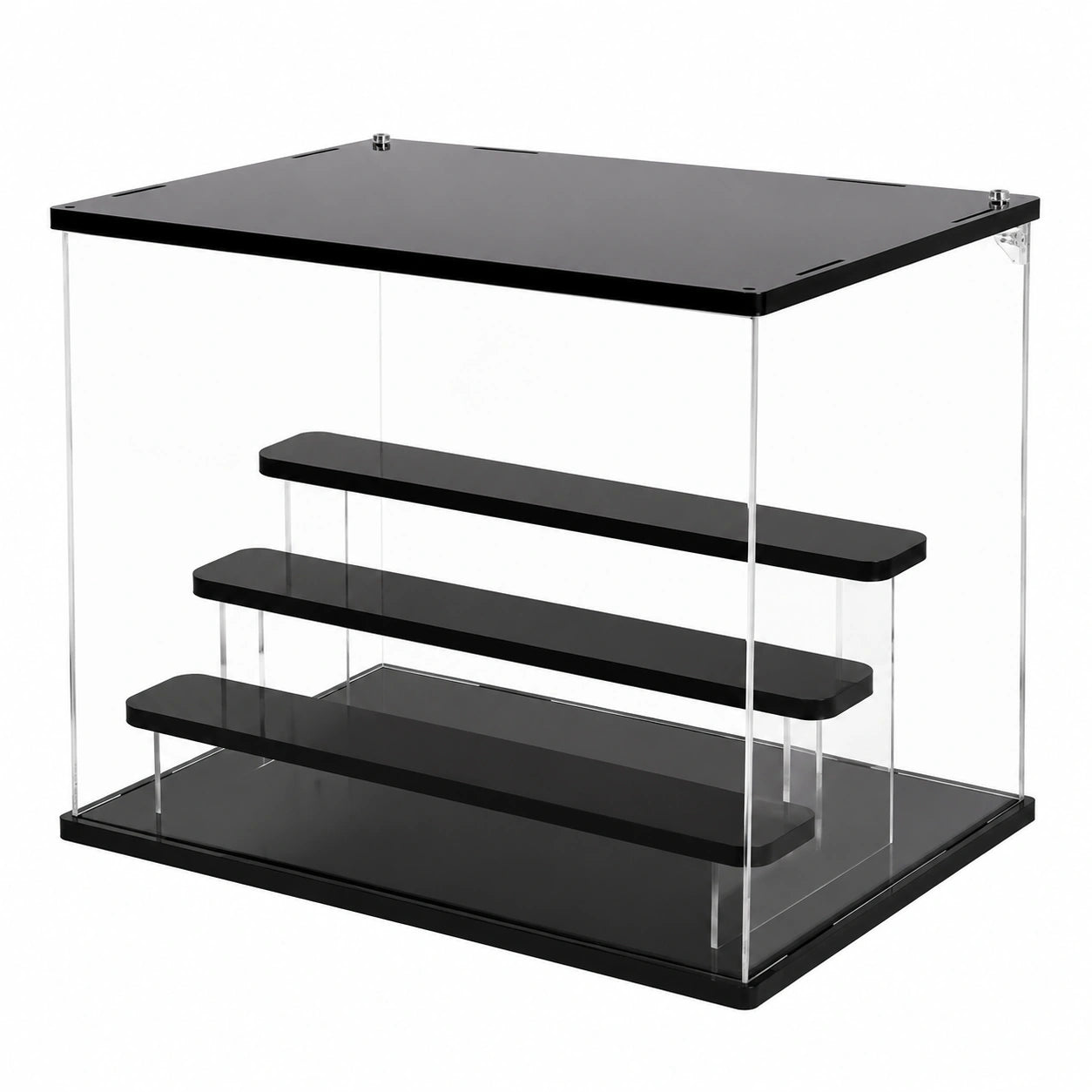 Moderne Acryl-Vitrine mit LED-Beleuchtung, 40 x 30 x 30 cm, Farbwechsel für Sammlerstücke und Modelle
